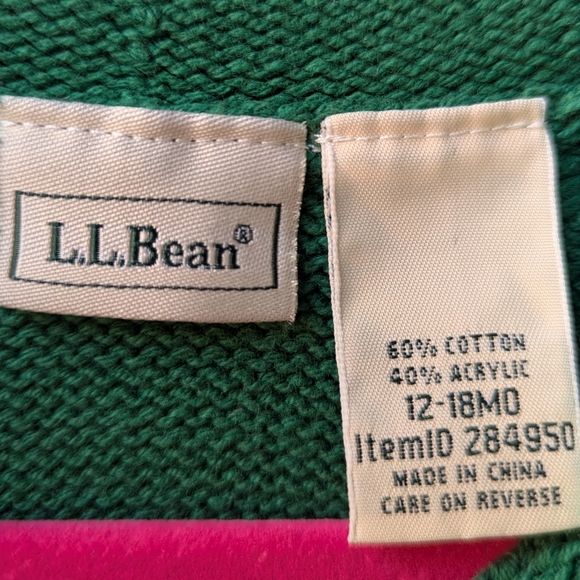 L.L. Bean Masked Bandit Raccoon Intarsia Knit Roll Neck Sweater Size 12-18MO - Picture 3 of 6